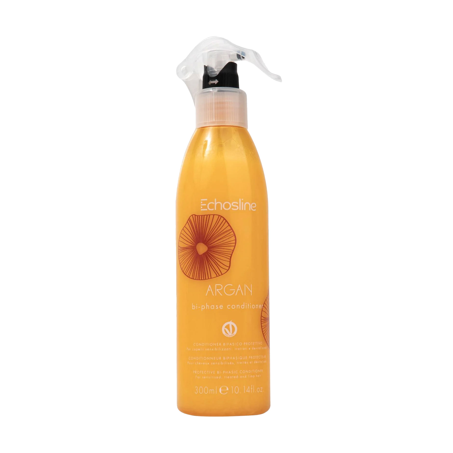 Двофазний незмивний кондиціонер для волосся Echosline Seliar Argan Bi-Phase Conditioner з оліею арганії, 300 мл